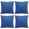 vidaXL Almofadas de sof&aacute; 4 pcs 50x50 cm tecido azul