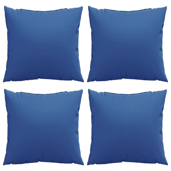vidaXL Almofadas de sof&aacute; 4 pcs 50x50 cm tecido azul