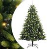vidaXL &Aacute;rvore de Natal Artificial Articulada 300 LEDs Verde 240 cm