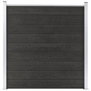 vidaXL Painel de veda&ccedil;&atilde;o para jardim WPC 180x186 cm cinzento