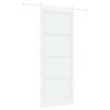vidaXL Porta Deslizante 93 x 232 cm Derivados de Madeira Branco