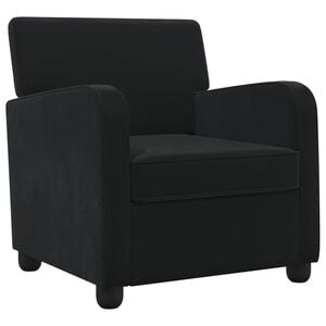 vidaXL poltrona Preto Veludo
