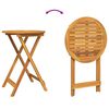 vidaXL Conjunto Bistro de Jardim 3 pcs Castanho