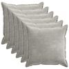 vidaXL Capa almofada 6 pcs HOUTEN Cinzento-claro 70 x 70 cm