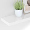 vidaXL Prateleiras de parede suspensas 2 pcs 120x23,5x3,8cm MDF branco
