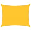 vidaXL Para-sol estilo vela retangular 160 g/m&sup2; 6x8 m PEAD amarelo