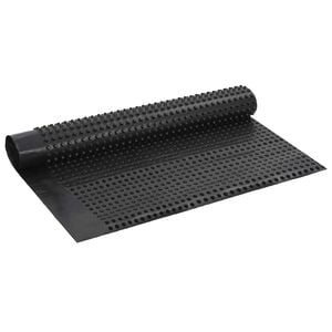 vidaXL Folha de Drenagem Estriada Preto 1 x 20 m HDPE