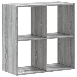 vidaXL Estante 68,5x32x68,5 cm derivados de madeira cinzento sonoma