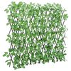 vidaXL&nbsp;Treli&ccedil;a de hera artificial extens&iacute;vel 180x65 cm verde