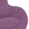 vidaXL Cadeira Egg com Puff Roxo Veludo