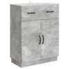vidaXL Buffet Cinzento Cimento 66 x 34,5 x 87 cm Derivados de Madeira