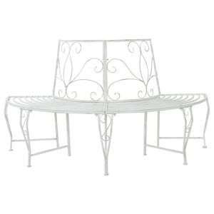 vidaXL Banco de &Aacute;rvore 4-N&uacute;mero de lugares 160 x 80 x 89 cm A&ccedil;o