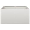 vidaXL Plantador 80x80x40 cm A&ccedil;o Inoxid&aacute;vel