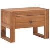vidaXL Mesa de cabeceira 50x30x35 cm madeira de teca maci&ccedil;a
