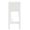 vidaXL Mesa consola 75x35x75 cm pinho maci&ccedil;o branco