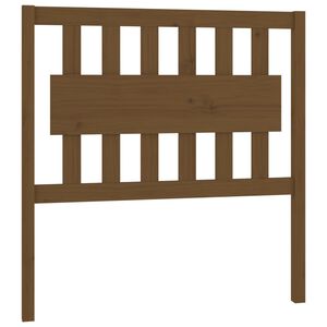vidaXL Cabeceira de cama 95,5x4x100 cm pinho maci&ccedil;o castanho mel