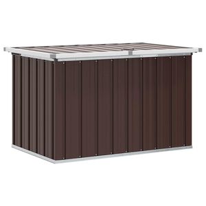 vidaXL Caixa de armazenamento de jardim marrom 109x67x65 cm