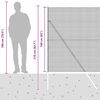 vidaXL Poste de Cerca Verde 25 x 1,6 m (malha de 12 x 12 mm) Aço e PVC