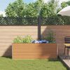 vidaXL Canteiro de jardim elevado 195 x 50 x 68 cm A&ccedil;o Galvanizado