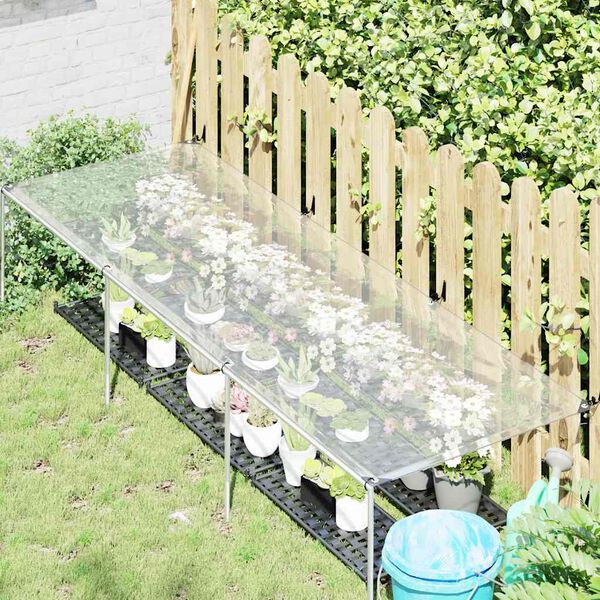 vidaXL Encerado transparente com ilh&oacute;s 1x3 m Polietileno