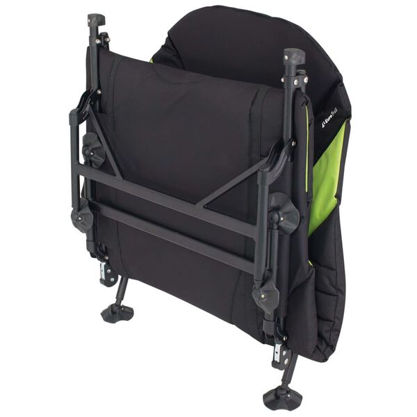 Eurotrail Cama de campismo Queen preto e lima