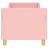 vidaXL Estrutura de Cama para Crian&ccedil;a com Cabeceira Rosa 70 x 140 cm