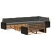 vidaXL Conjunto de Sof&aacute;s para Exterior com almofada 9 pcs
