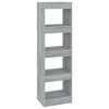 vidaXL Estante/divis&oacute;ria 40x30x135 cm cor sonoma cinza