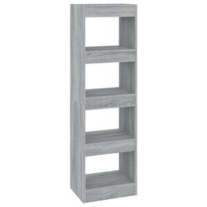 vidaXL Estante/divis&oacute;ria 40x30x135 cm cor sonoma cinza