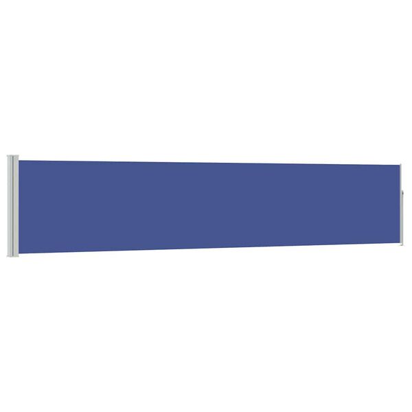 vidaXL Toldo lateral retr&aacute;til para p&aacute;tio 100x500 cm azul