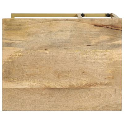 vidaXL Mesa de apoio 35x45x65 cm madeira de mangueira maciça