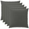 vidaXL Capa almofada 6 pcs HEERLEN Antracite 80 x 80 cm Poli&eacute;ster