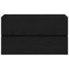vidaXL Arm&aacute;rio para Pia de Banheiro Carvalho Preto 80 x 38,5 x 45 cm