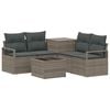 vidaXL Conjunto de Sof&aacute;s 6 unid. Cinza e Cinza Escuro