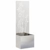 vidaXL Tela de Privacidade para Jardim Floral Prata 50 x 32 x 150 cm