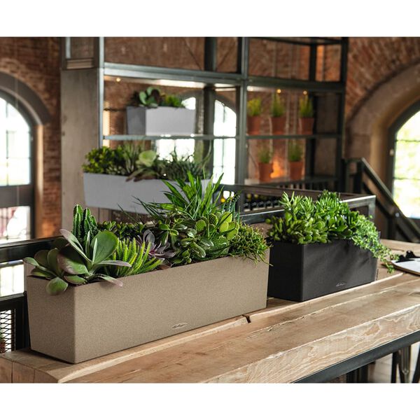 LECHUZA Floreira BALCONERA Stone 80 ALL-IN-ONE bege