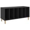 vidaXL Arm&aacute;rio para discos 100x38x48 cm derivados de madeira preto
