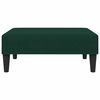 vidaXL 2 pcs conjunto de sof&aacute;s veludo verde-escuro