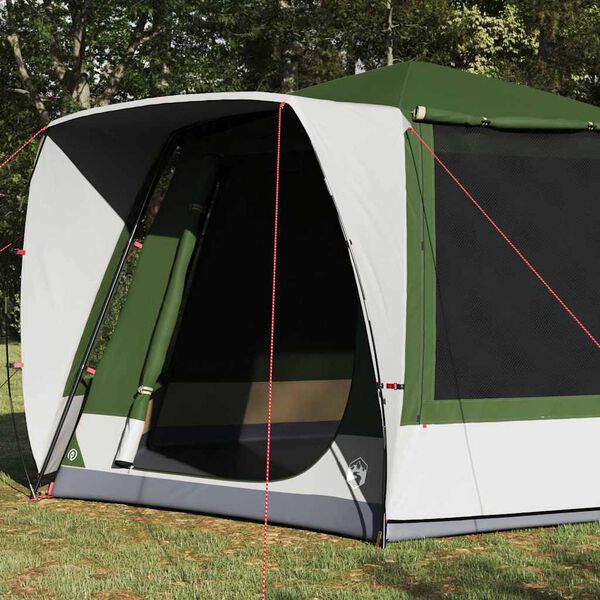 vidaXL Barraca de Camping Cabana Verde 420 x 420 x 227 cm Poli&eacute;ster