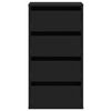 vidaXL Cómoda 40x41x76 cm derivados de madeira preto