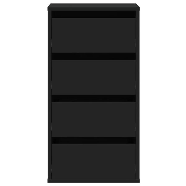 vidaXL Cómoda 40x41x76 cm derivados de madeira preto