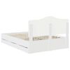 vidaXL Estrutura da Cama Branco 160 x 200 cm Madeira de Engenharia
