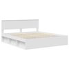 vidaXL Estrutura da Cama com cabeceira Branco 180 x 200 cm