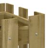 vidaXL Canteiro elevado c/ design cerca 100x30x30 cm pinho impregnado
