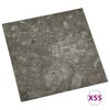 vidaXL Pranchas de Piso 55 pcs Cinzento 5,11 m&sup2; PVC