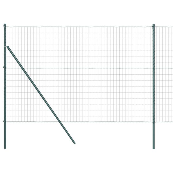 vidaXL Cerca com Postes Verde 1.6 x 10 m A&ccedil;o
