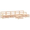 vidaXL 7 pcs conjunto lounge de jardim pinho maci&ccedil;o
