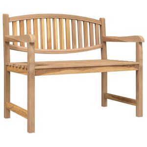 vidaXL Banco de jardim 114x59x87 cm madeira de teca maci&ccedil;a