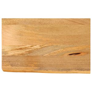 vidaXL Tampo de mesa c/ borda viva 40x20x2,5 cm mangueira maci&ccedil;a