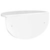 vidaXL Prateleira de Parede Branco Brilhante 38 x 19 x 19 cm